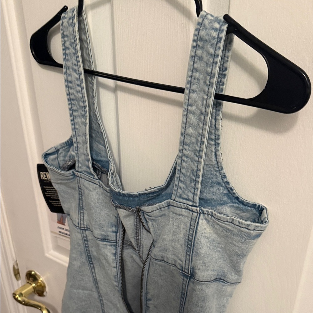 Rewash Light Blue Denim Dress - Picture 3 of 12